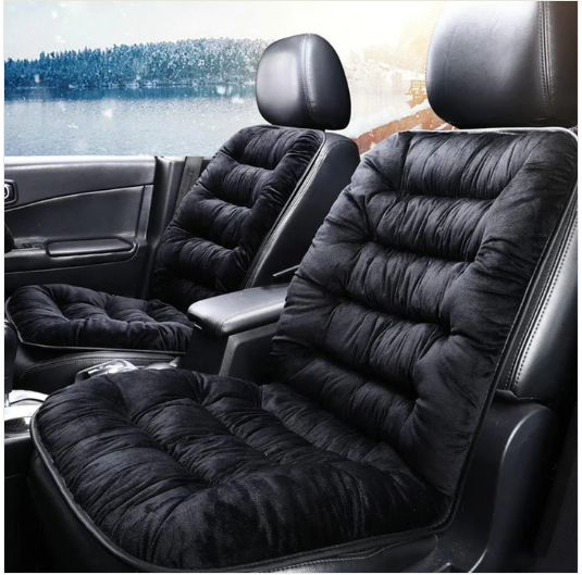 Car Seat Comforter | Car Cushion Seat | Back Support Velvet Car Cushion Seat